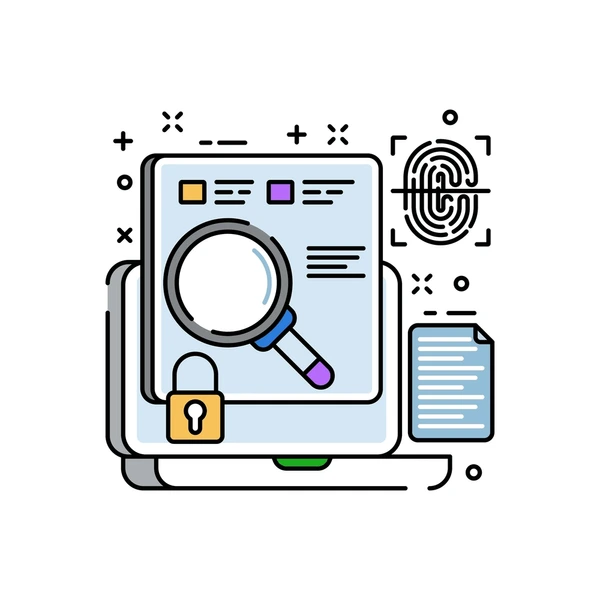 digital forensics fill color icon 600nw 2508316521